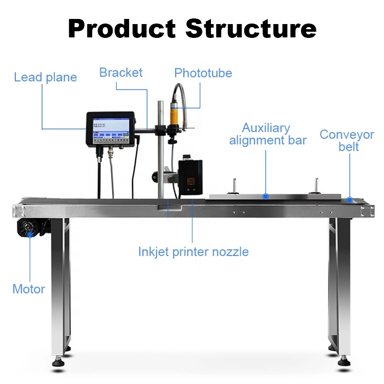 Industrial Coding Mark Printing Automatic Inkjet Printer Online Date Coding Continuous Expiry Date Tij Inkjet Printer