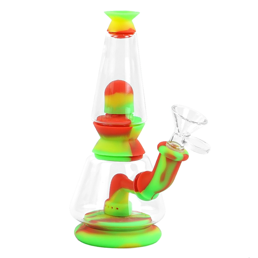 Material Silicone 7&prime;&prime; Water Pipe Glass Water Pipe